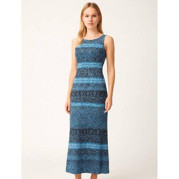 Tommy Bahama Mayan Maze Maxi Dress Size Large - Picture 1 of 5